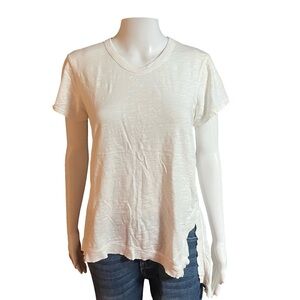 Wilt Ivory Ribbed Knit Top